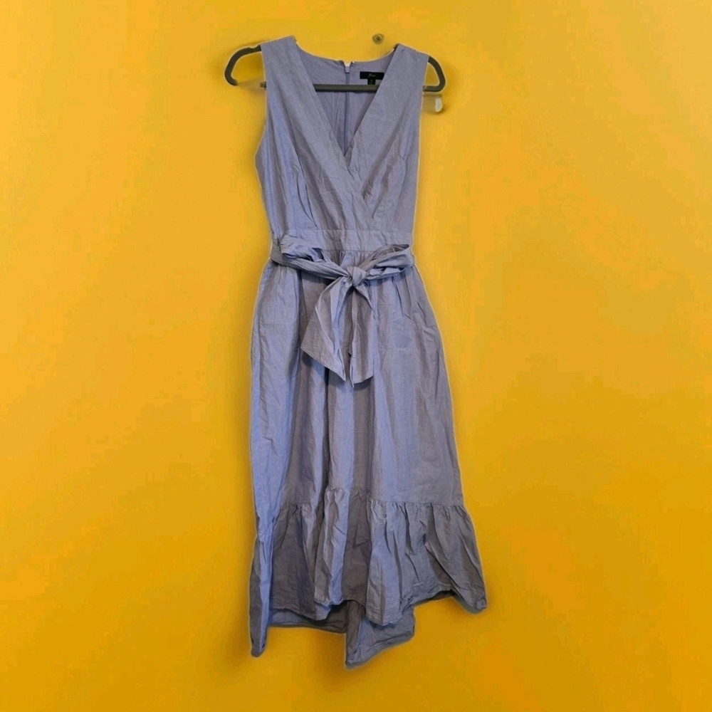 J. Crew Light Blue High Low Dress